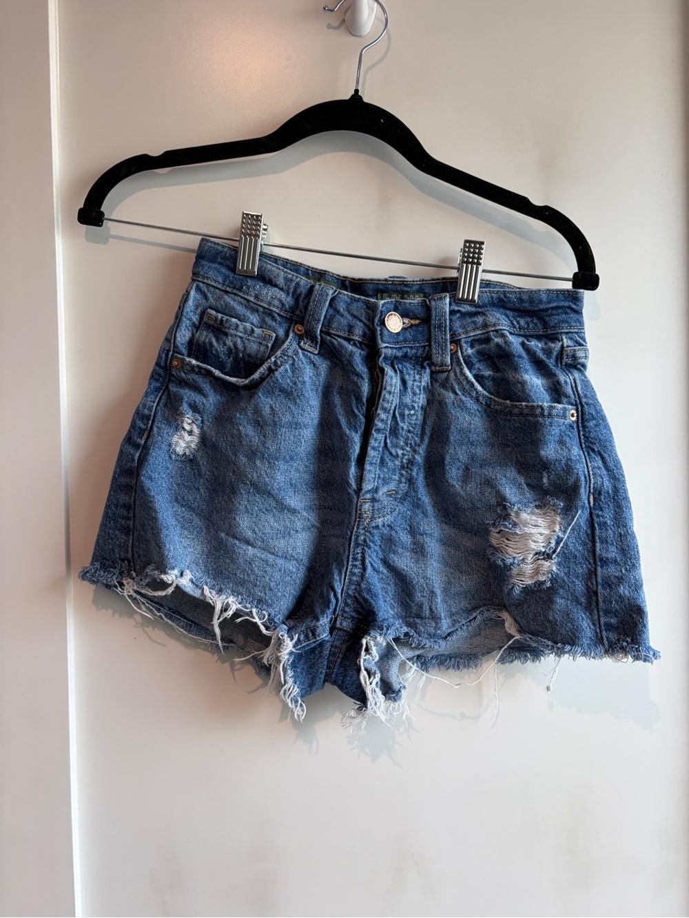 wild fable Distressed Blue Denim Jean Shorts